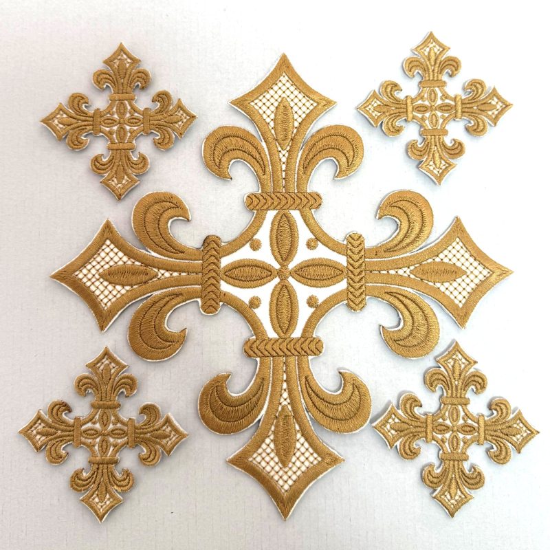 Set Cruci Brodate Aurii