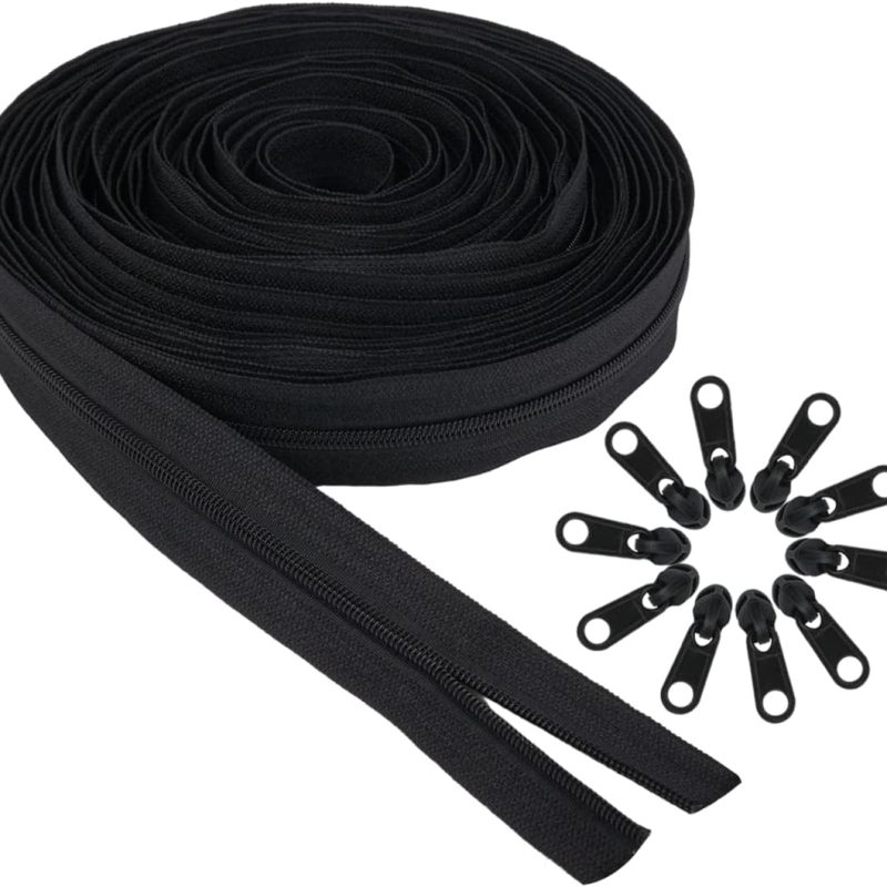 Fermoar Negru la Metru Tip 3 / Tip 5