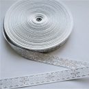 Galon Bisericesc Alb cu Argintiu 2 Fete